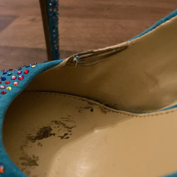 Gianni Bini Teal and Multi-color Rhinestones - Picture 9 of 13